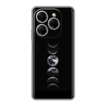 Силиконовый чехол на Tecno Spark 20 Pro с принтом женский