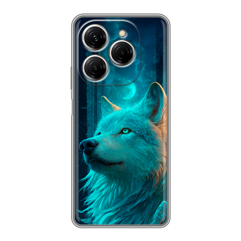 Силиконовый чехол на Tecno Spark 20 Pro с принтом бабочки саккура Силиконовый чехол на Tecno Spark 20 Pro с принтом бабочки саккура