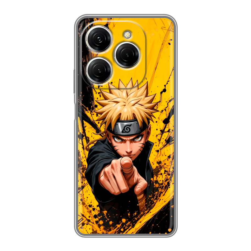 Силиконовый чехол на Tecno Spark 20 Pro с принтом Naruto Наруто Силиконовый чехол на Tecno Spark 20 Pro с принтом Naruto Наруто