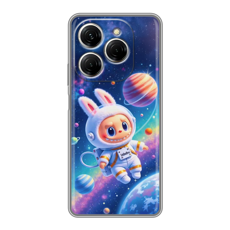 Силиконовый чехол на Tecno Spark 20 Pro с принтом Labubu Лабубу Силиконовый чехол на Tecno Spark 20 Pro с принтом Labubu Лабубу