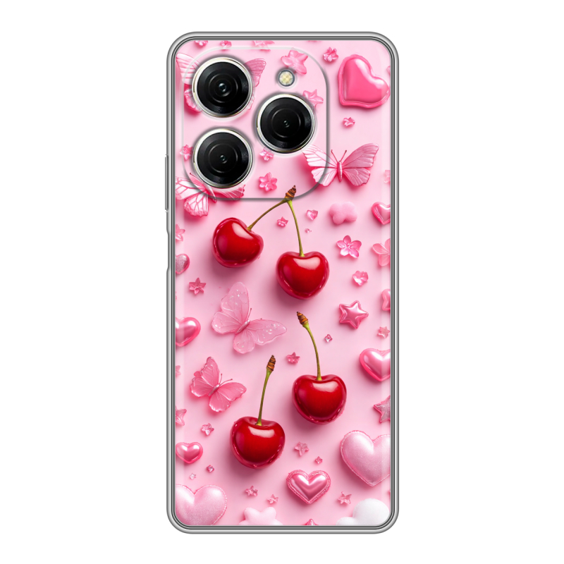 Силиконовый чехол на Tecno Spark 20 Pro с принтом для девочек Силиконовый чехол на Tecno Spark 20 Pro с принтом для девочек