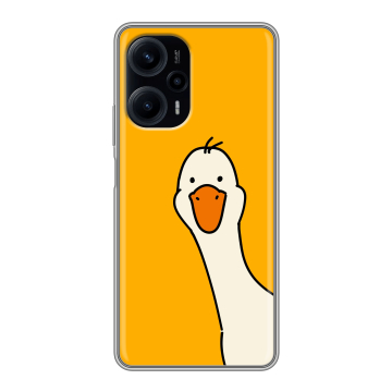 Силиконовый чехол на Xiaomi RedMi Note 12 Turbo с принтом Утка Силиконовый чехол на Xiaomi RedMi Note 12 Turbo с принтом Утка
