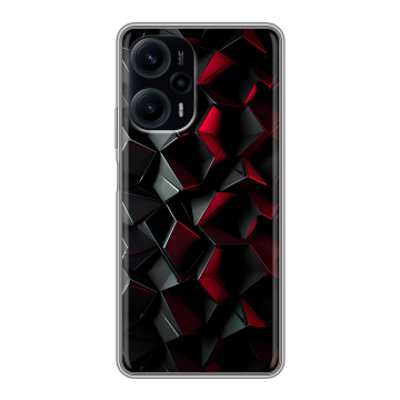 Силиконовый чехол на Xiaomi RedMi Note 12 Turbo с принтом Абстракция