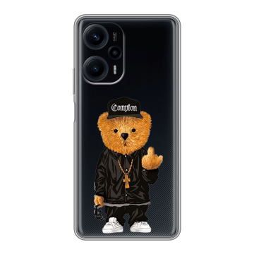 Силиконовый чехол на Xiaomi RedMi Note 12 Turbo с принтом Плюшевый медведь