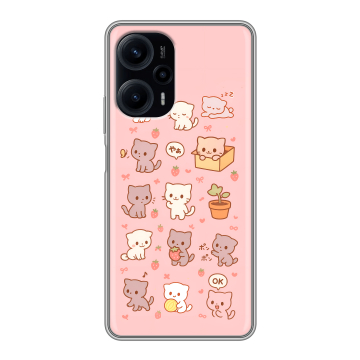 Силиконовый чехол на Xiaomi RedMi Note 12 Turbo с принтом Hello Kitty Хелоу Кити Силиконовый чехол на Xiaomi RedMi Note 12 Turbo с принтом Hello Kitty Хелоу Кити