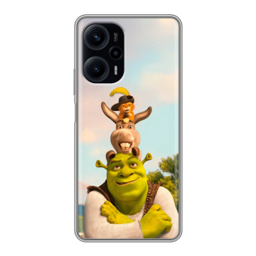Силиконовый чехол на Xiaomi RedMi Note 12 Turbo с принтом Шрек Shrek Силиконовый чехол на Xiaomi RedMi Note 12 Turbo с принтом Шрек Shrek