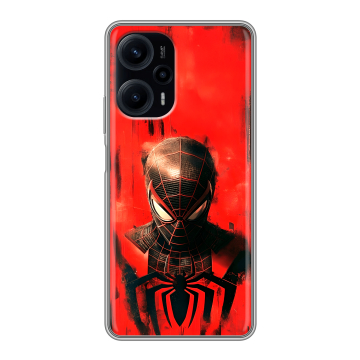 Силиконовый чехол на Xiaomi RedMi Note 12 Turbo с принтом человек паук spiderman