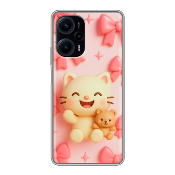 Силиконовый чехол на Xiaomi RedMi Note 12 Turbo с принтом для девочек