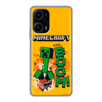 Силиконовый чехол на Xiaomi RedMi Note 12 Turbo с принтом Майнкрафт Minecraft
