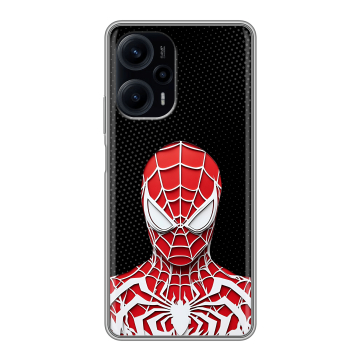 Силиконовый чехол на Xiaomi RedMi Note 12 Turbo с принтом человек паук spiderman Силиконовый чехол на Xiaomi RedMi Note 12 Turbo с принтом человек паук spiderman