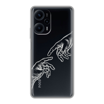 Силиконовый чехол на Xiaomi RedMi Note 12 Turbo с принтом Сотворение мира Силиконовый чехол на Xiaomi RedMi Note 12 Turbo с принтом Сотворение мира