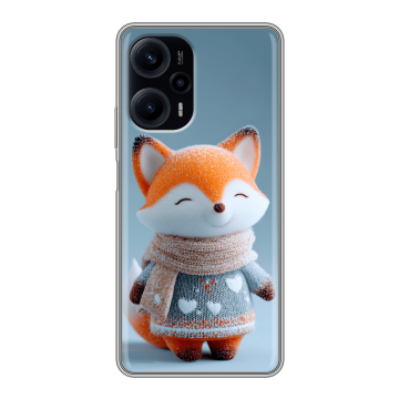 Силиконовый чехол на Xiaomi RedMi Note 12 Turbo с принтом Лиса Силиконовый чехол на Xiaomi RedMi Note 12 Turbo с принтом Лиса
