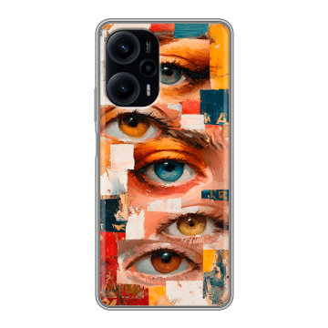 Силиконовый чехол на Xiaomi RedMi Note 12 Turbo с принтом Модный принт Силиконовый чехол на Xiaomi RedMi Note 12 Turbo с принтом Модный принт