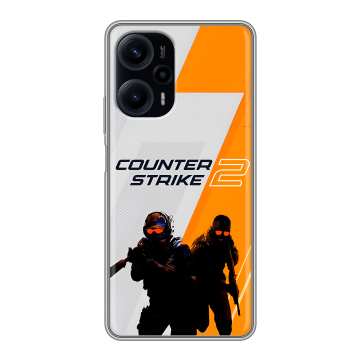 Силиконовый чехол на Xiaomi RedMi Note 12 Turbo с принтом Counter Strike