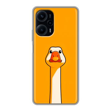 Силиконовый чехол на Xiaomi RedMi Note 12 Turbo с принтом Смешная утка