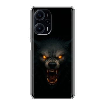 Силиконовый чехол на Xiaomi RedMi Note 12 Turbo с принтом Волк