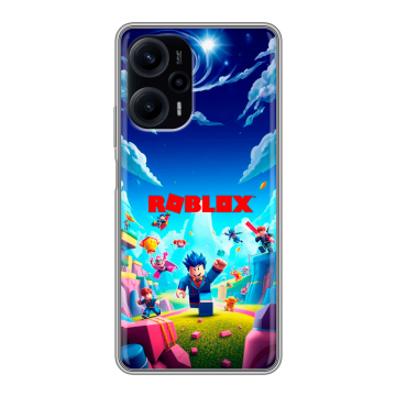 Силиконовый чехол на Xiaomi RedMi Note 12 Turbo с принтом Roblox Роблокс Силиконовый чехол на Xiaomi RedMi Note 12 Turbo с принтом Roblox Роблокс