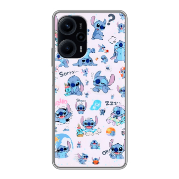 Силиконовый чехол на Xiaomi RedMi Note 12 Turbo с принтом Лило и Стич Силиконовый чехол на Xiaomi RedMi Note 12 Turbo с принтом Лило и Стич