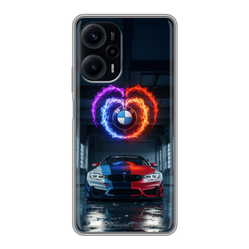 Силиконовый чехол на Xiaomi RedMi Note 12 Turbo с принтом BMW БМВ