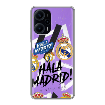 Силиконовый чехол на Xiaomi RedMi Note 12 Turbo с принтом Real Madrid Реал Мадрид