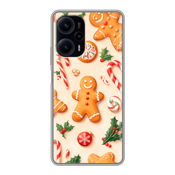 Силиконовый чехол на Xiaomi RedMi Note 12 Turbo с принтом Новый год Силиконовый чехол на Xiaomi RedMi Note 12 Turbo с принтом Новый год
