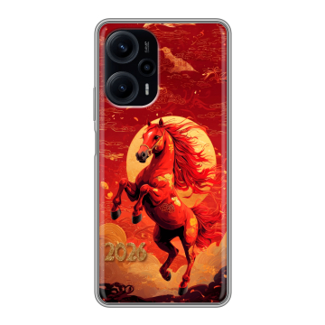 Силиконовый чехол на Xiaomi RedMi Note 12 Turbo с принтом Новый год Силиконовый чехол на Xiaomi RedMi Note 12 Turbo с принтом Новый год