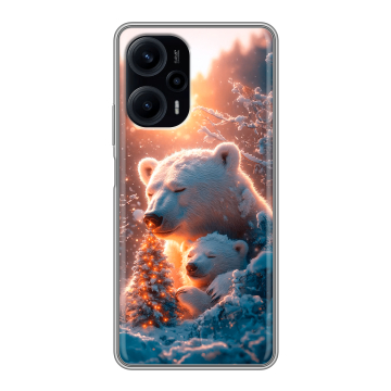 Силиконовый чехол на Xiaomi RedMi Note 12 Turbo с принтом Новый год Силиконовый чехол на Xiaomi RedMi Note 12 Turbo с принтом Новый год