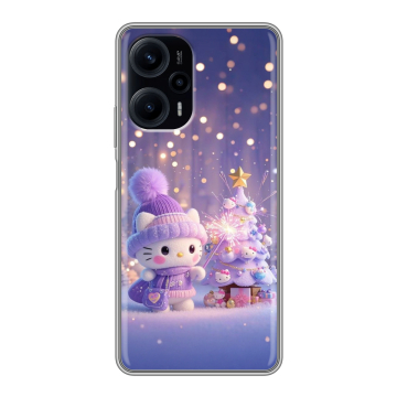 Силиконовый чехол на Xiaomi RedMi Note 12 Turbo с принтом Новый год Силиконовый чехол на Xiaomi RedMi Note 12 Turbo с принтом Новый год