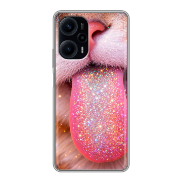 Силиконовый чехол на Xiaomi RedMi Note 12 Turbo с принтом для девочек