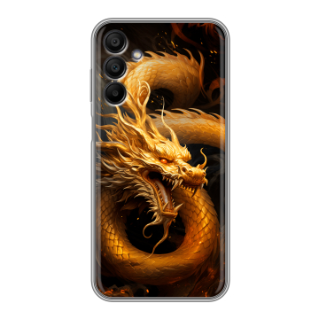 Силиконовый чехол на Samsung Galaxy A15 с принтом Золотой дракон Силиконовый чехол на Samsung Galaxy A15 с принтом Золотой дракон