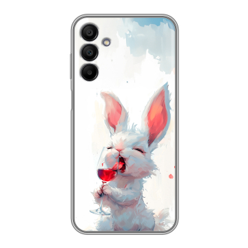 Силиконовый чехол на Samsung Galaxy A15 с принтом кролик зайчик