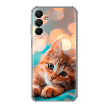 Силиконовый чехол на Samsung Galaxy A15 с принтом котик
