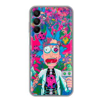 Силиконовый чехол на Samsung Galaxy A15 с принтом Рик и Морти Rick Morty