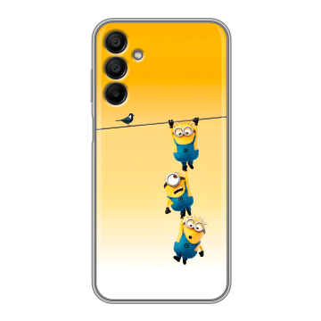 Силиконовый чехол на Samsung Galaxy A15 с принтом Миньоны