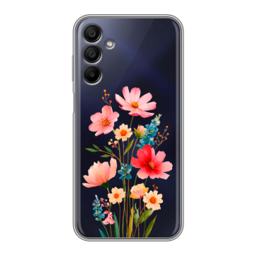 Силиконовый чехол на Samsung Galaxy A15 с принтом Цветы Силиконовый чехол на Samsung Galaxy A15 с принтом Цветы