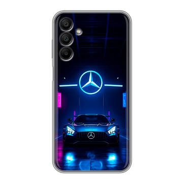 Силиконовый чехол на Samsung Galaxy A15 с принтом Mercedes Мерседес