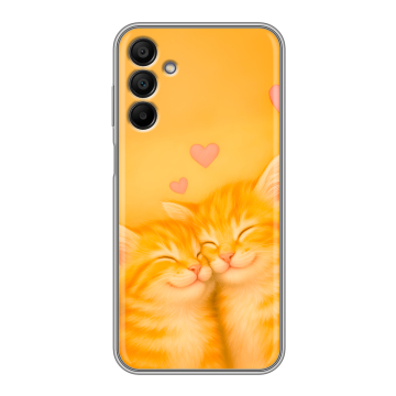 Силиконовый чехол на Samsung Galaxy A15 с принтом Милые котята