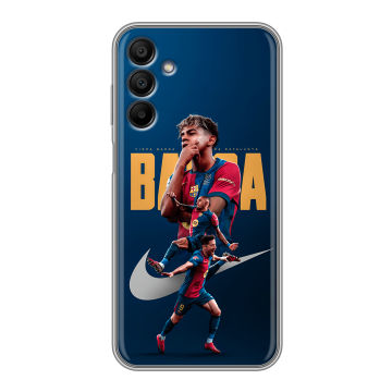 Силиконовый чехол на Samsung Galaxy A15 с принтом Барселона Barca Yamal 