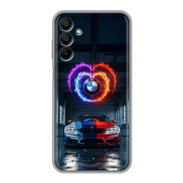 Силиконовый чехол на Samsung Galaxy A15 с принтом BMW БМВ