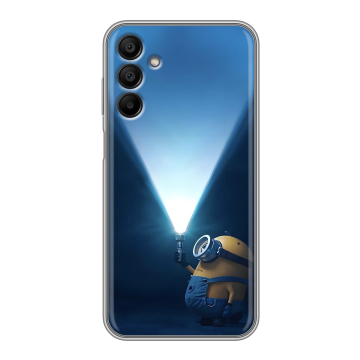 Силиконовый чехол на Samsung Galaxy A15 с принтом Миньоны
