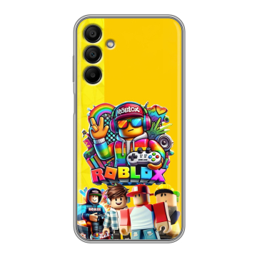 Силиконовый чехол на Samsung Galaxy A15 с принтом Roblox Роблокс