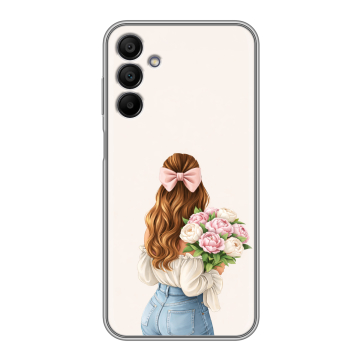 Силиконовый чехол на Samsung Galaxy A15 с принтом женский