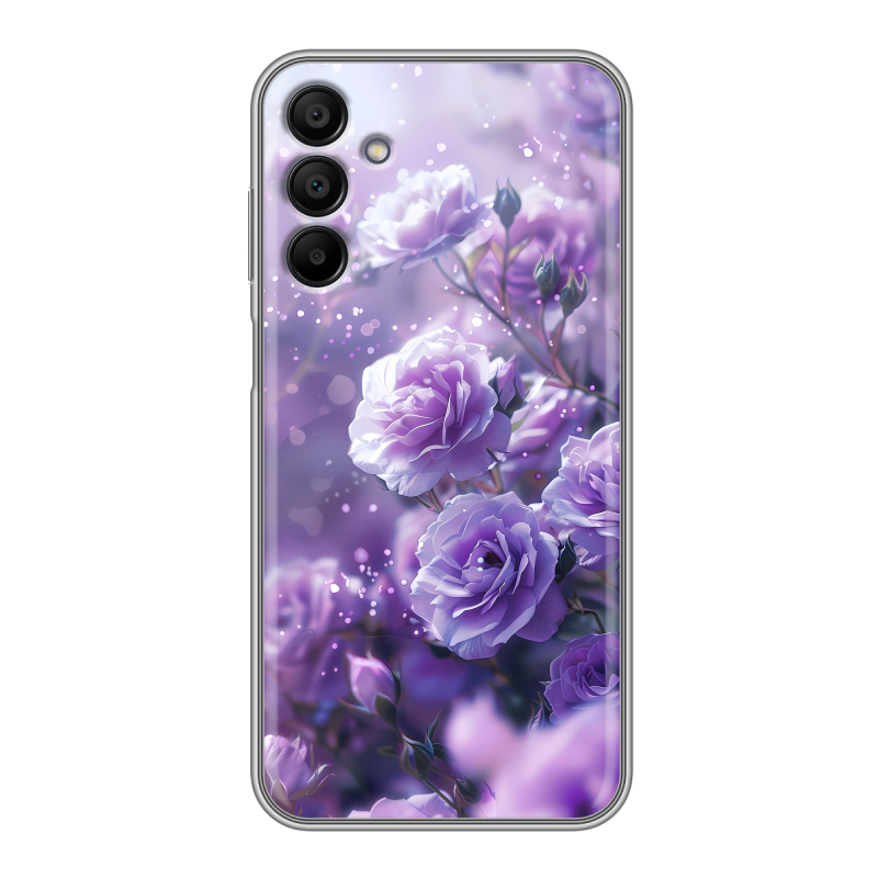 Силиконовый чехол на Samsung Galaxy A15 с принтом Розы цветы Силиконовый чехол на Samsung Galaxy A15 с принтом Розы цветы