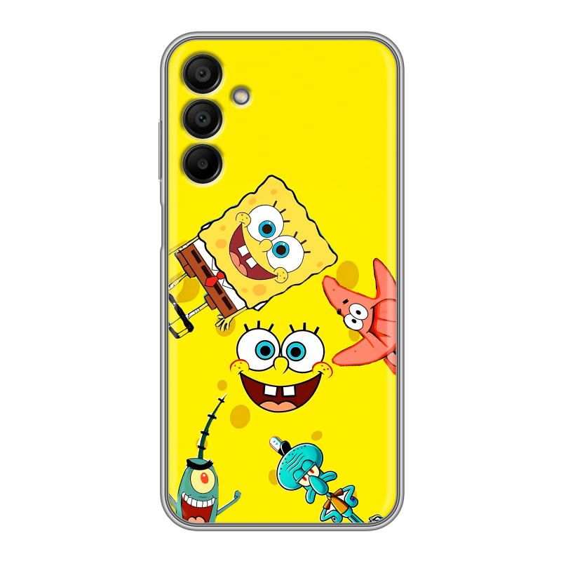 Силиконовый чехол на Samsung Galaxy A15 с принтом Спанч боб Спанчбоб Силиконовый чехол на Samsung Galaxy A15 с принтом Спанч боб Спанчбоб