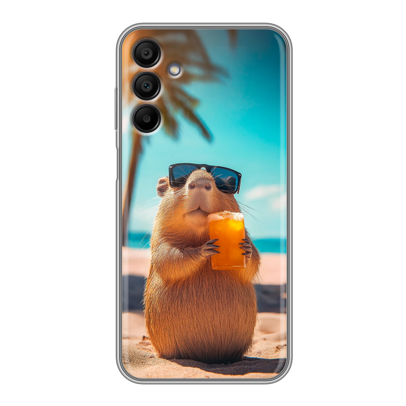 Силиконовый чехол на Samsung Galaxy A15 с принтом Капибара Силиконовый чехол на Samsung Galaxy A15 с принтом Капибара