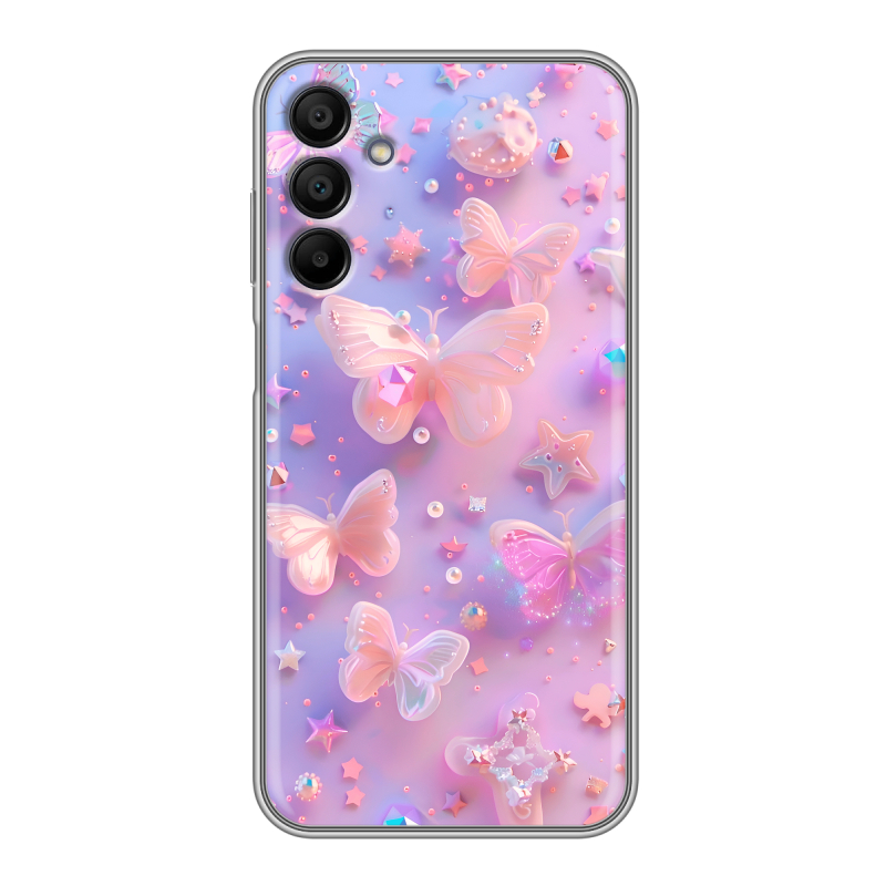 Силиконовый чехол на Samsung Galaxy A15 с принтом Бабочки Силиконовый чехол на Samsung Galaxy A15 с принтом Бабочки