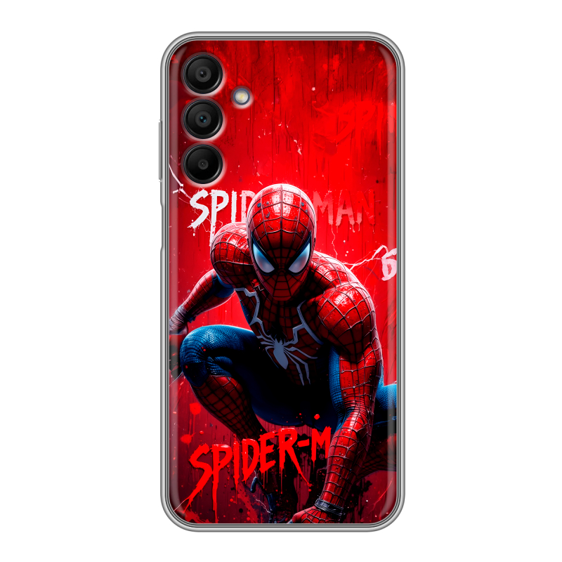 Силиконовый чехол на Samsung Galaxy A15 с принтом Spiderman Человек паук Силиконовый чехол на Samsung Galaxy A15 с принтом Spiderman Человек паук