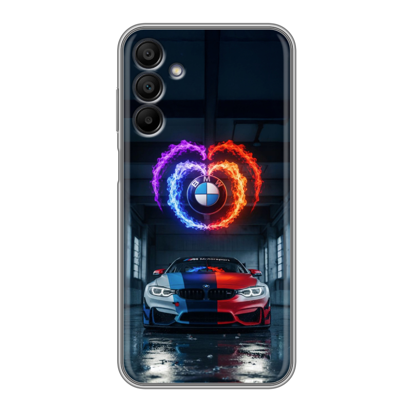 Силиконовый чехол на Samsung Galaxy A15 с принтом BMW БМВ Силиконовый чехол на Samsung Galaxy A15 с принтом BMW БМВ