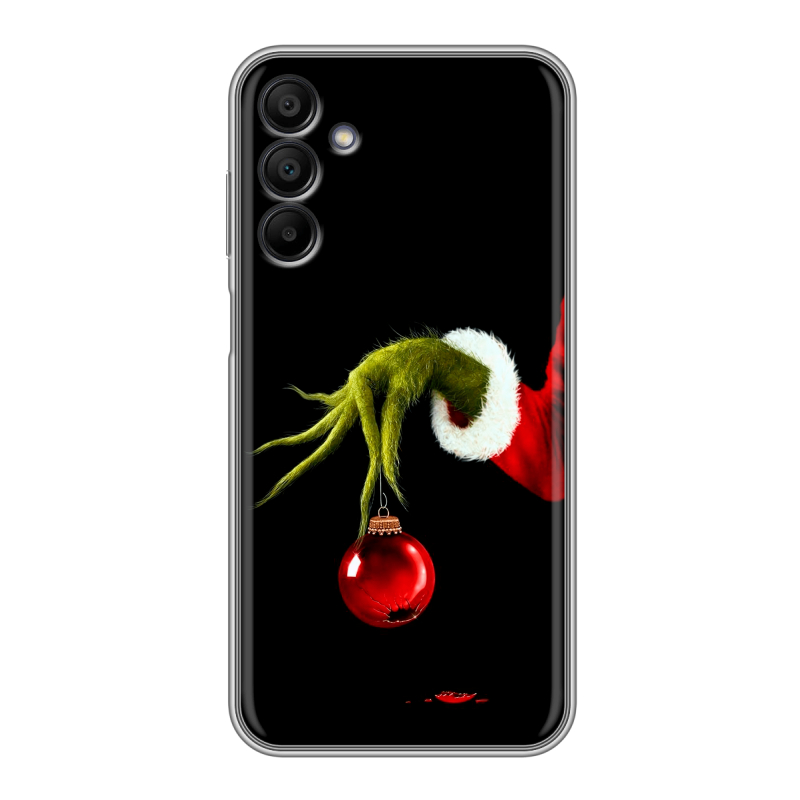 Силиконовый чехол на Samsung Galaxy A15 с принтом Новый год Гринч Силиконовый чехол на Samsung Galaxy A15 с принтом Новый год Гринч