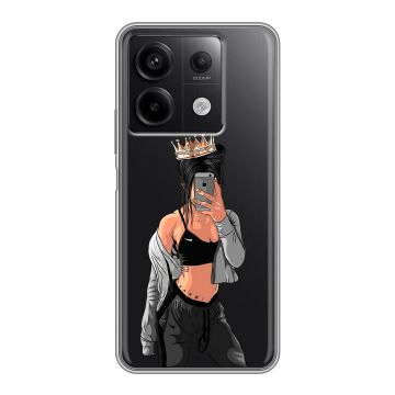 Силиконовый чехол на Xiaomi Redmi Note 13 5G с принтом Женские принты Силиконовый чехол на Xiaomi Redmi Note 13 5G с принтом Женские принты